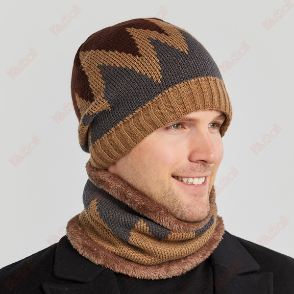 beanies for men flame pattern